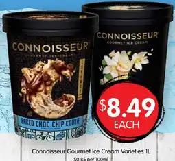 Spudshed Connoisseur Gourmet Ice Cream Varieties offer