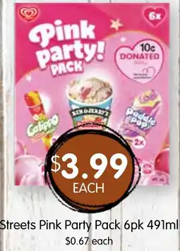 Spudshed Streets Pink Party offer