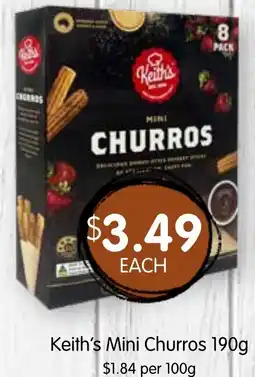 Spudshed Keith's Mini Churros offer
