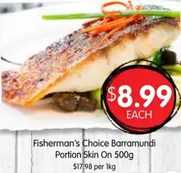 Spudshed Fisherman's Choice Barramundi Portion Skin On offer