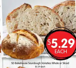 Spudshed SD Bakehouse Sourdough Varieties Whole or Sliced offer
