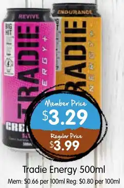 Spudshed Tradie Energy offer