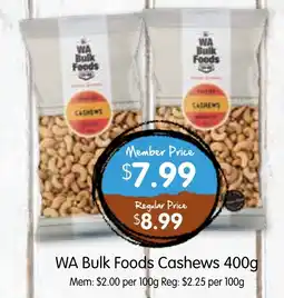 Spudshed WA Bulk Foods Cashews offer