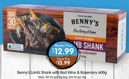 Spudshed Benny's Lamb Shank with Red Wine & Rosemary offer