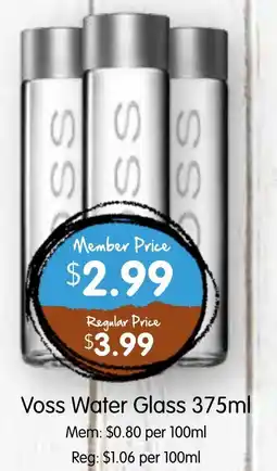 Spudshed Voss Water Glass offer
