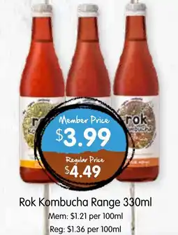 Spudshed Rok Kombucha Range offer