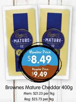 Spudshed Brownes Mature Cheddar offer
