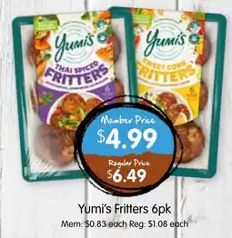 Spudshed Yumi's Fritters offer