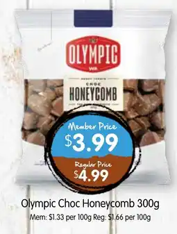 Spudshed Olympic Choc Honeycomb offer