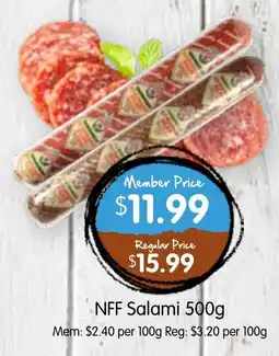 Spudshed NFF Salami offer