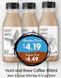 Spudshed Hunt and Brew Coffee offer