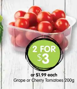 Spudshed Grape or Cherry Tomatoes offer