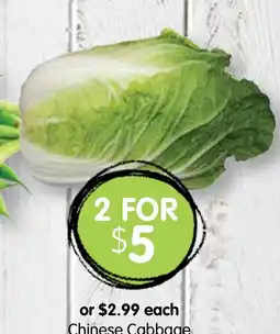 Spudshed Chinese Cabbage offer