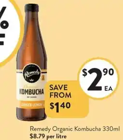 Foodworks Remedy Organic Kombucha offer