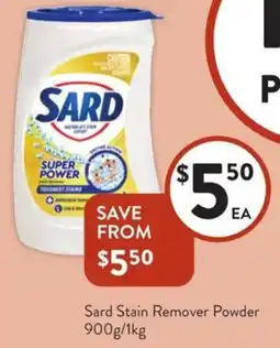 Foodworks Sard Stain Remover Powder offer