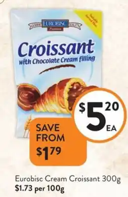 Foodworks Eurobisc Cream Croissant offer