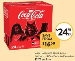 Foodworks Coca-Cola Soft Drink Cans offer