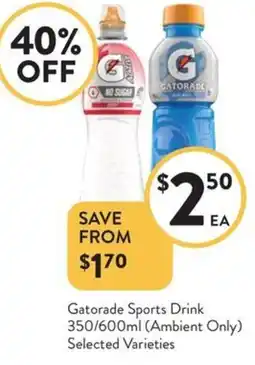Foodworks Gatorade Sports Drink offer