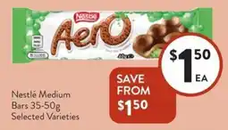 Foodworks Nestlé Medium Bars offer