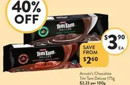 Foodworks Arnott's Chocolate Tim Tam Deluxe offer
