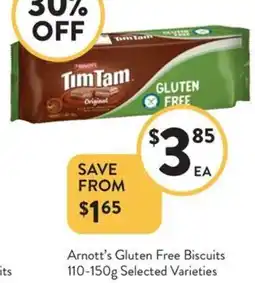 Foodworks Arnott's Gluten Free Biscuits offer