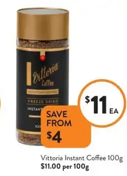 Foodworks Vittoria Instant Coffee offer