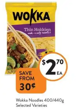 Foodworks Wokka Noodles offer