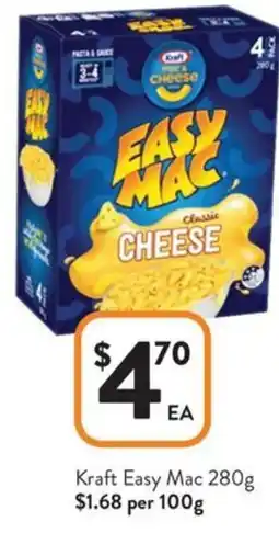 Foodworks Kraft Easy Mac offer