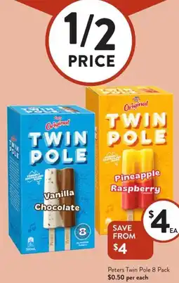 Foodworks Peters Twin Pole offer