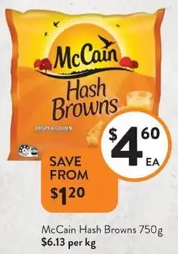 Foodworks McCain Hash Browns offer