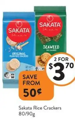 Foodworks Sakata Rice Crackers offer