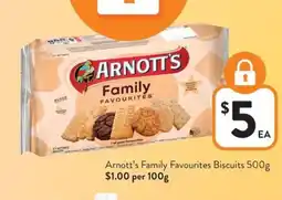 Foodworks Arnott's Family Favourites Biscuits offer
