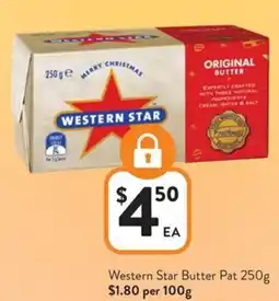 Foodworks Western Star Butter Pat offer