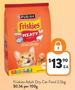 Foodworks Friskies Adult Dry Cat Food offer