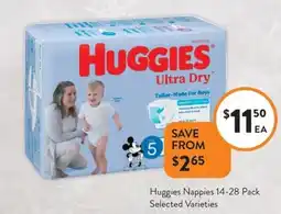 Foodworks Huggies Nappies offer