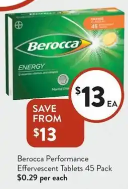 Foodworks Effervescent Tablets offer