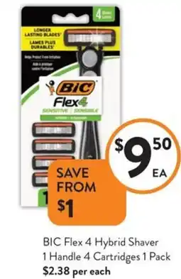 Foodworks BIC Flex 4 Hybrid Shaver offer