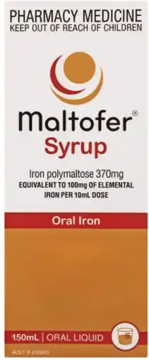 Soul Pattinson Chemist Maltofer Syrup Oral Iron 150mL offer
