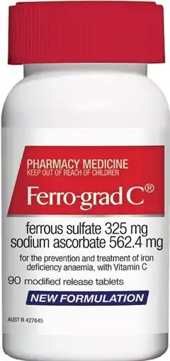 Soul Pattinson Chemist Ferro-grad C 90 Tablets offer