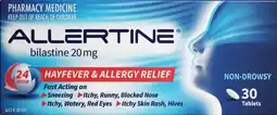 Soul Pattinson Chemist Allertine Bilastine 20mg 30 Tablets offer