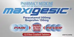 Soul Pattinson Chemist Maxigesic 12 Tablets offer