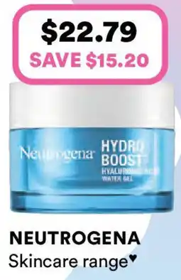 Priceline Neutrogena Hydro Boost Hyaluronic Acid Water Face Gel offer