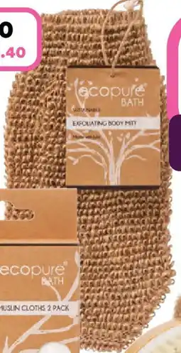 Priceline EcoPure Bath Exfoliating Body Mitt offer