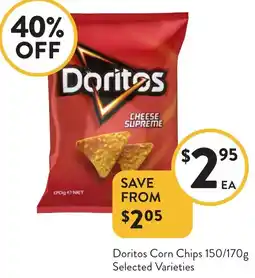 Foodworks Doritos Corn Chips offer