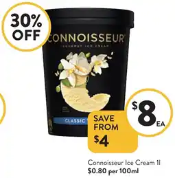Foodworks Connoisseur Ice Cream offer