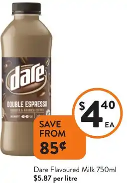 Foodworks Dare Flavoured Milk offer