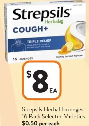 Foodworks Strepsils Herbal Lozenges offer