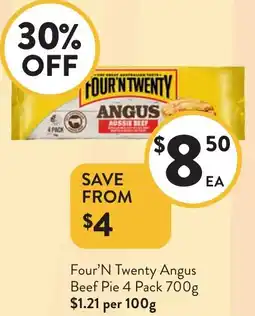 Foodworks Four'N Twenty Angus Beef Pie offer