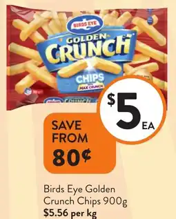 Foodworks Birds Eye Golden Crunch Chips offer