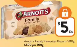 Foodworks Arnott's Family Favourites Biscuits offer